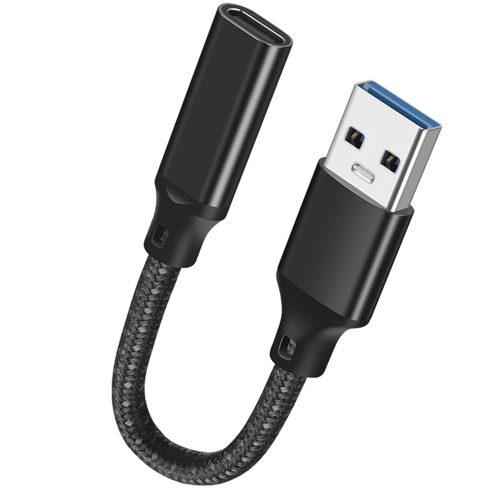 Hannord USB to Type C 케이블 변환기 OTG USB 어댑터 남성 유형 A-여성 유형 C 10Gbps 하드 드라이브 노트북 전화 Carplay
