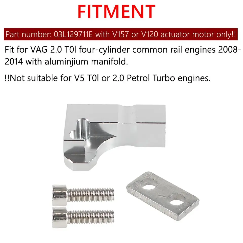 CODIRATO Ansaugkrümmer P2015 Fehler Reparatursatz Ansaugkrümmer Reparaturset Saugrohr Reparatursatz Aluminiumkrümmer Für Audi, Volkswagen, Skoda