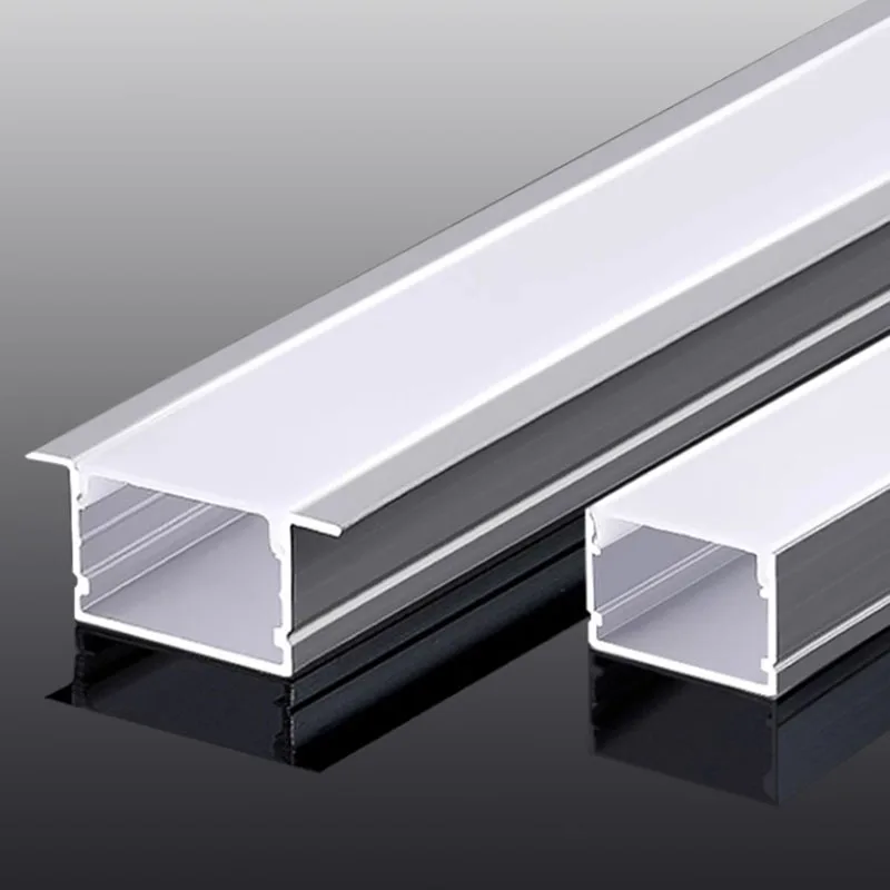 10M 100X35MM Wide Dimension Excessed LED Linear Light Aluminum Profile Black