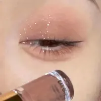 Glitter Liquid Eyeshadow Stick - Contouring Blush Pigment - Shimmer Matte Finish - Natural Cheek Shadow Cream Eye Makeup 2