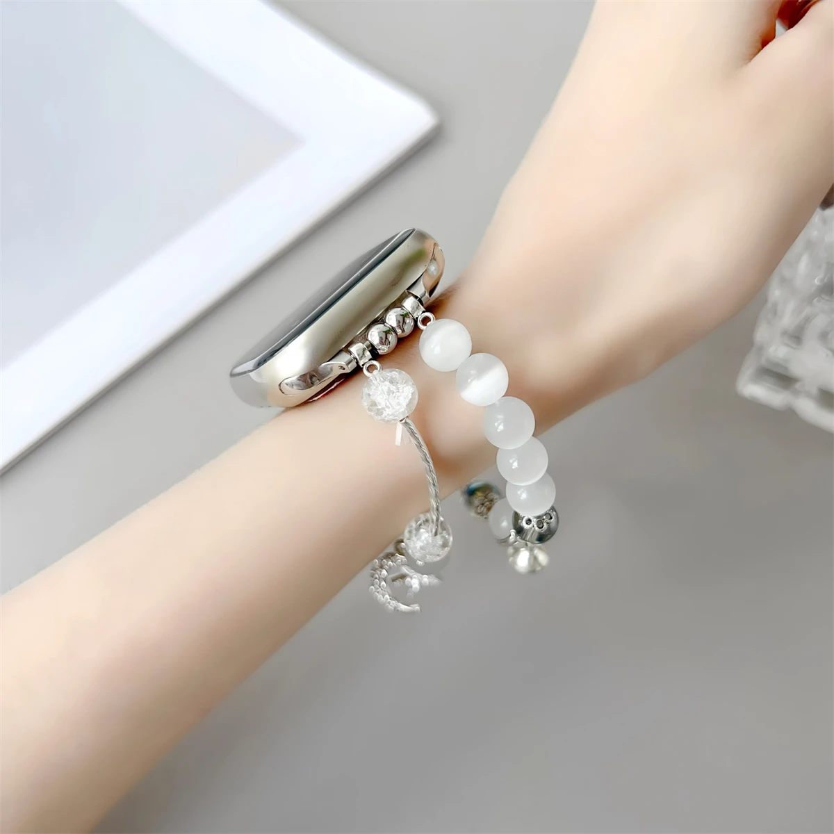 Schmuckarmband für iWatch Ultra 2 Serie 10/9/8/7/6/5, modisches Armband, 42/44/45/46/49 mm, 38/40/41 mm_voghion.com