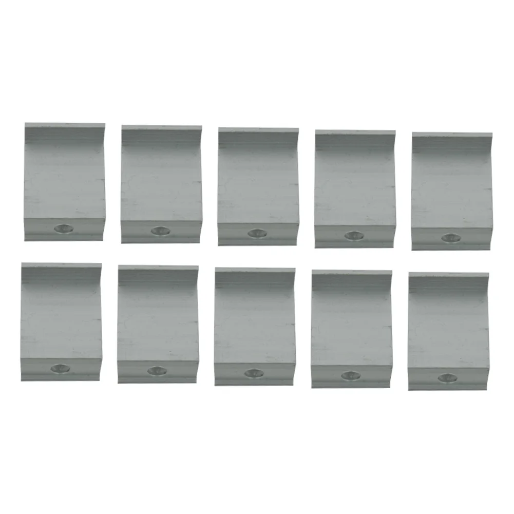 10Pcs Photovoltaik Solar Panel Mount Zubehör PV End Clamp Aluminium Legierung Solar-Panel Racking Halterungen Zubehör PV End klemme – Detail 37
