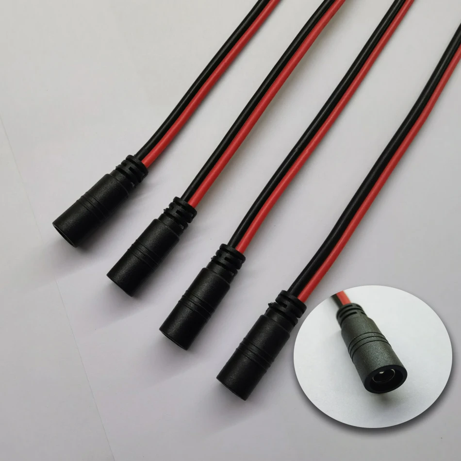 High-Quality 18 AWG Male-Female Power Cable with DC Connector - 30cm, 5A, 2-Pin Adapter Wire