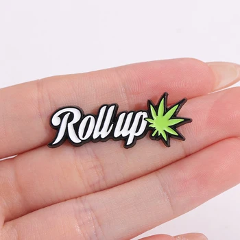 Roll Up Enamel Pins Brooches Lapel Badge 3