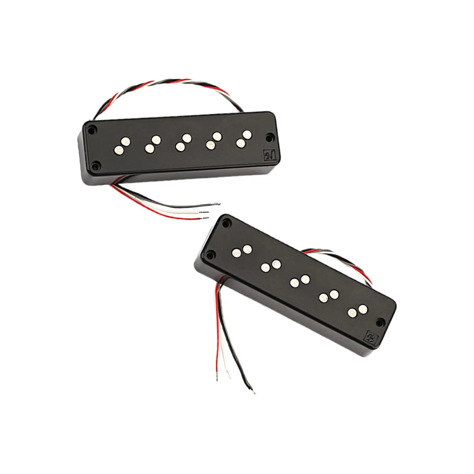

Pickups Accs Double Noise Reduction Professional Durable High Power with Cover Easy to Install for 5 String Guitar Bass