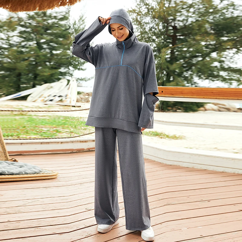 2022NewArrivalMuslimSportsWearLooseOutfitRunningSportswearGym