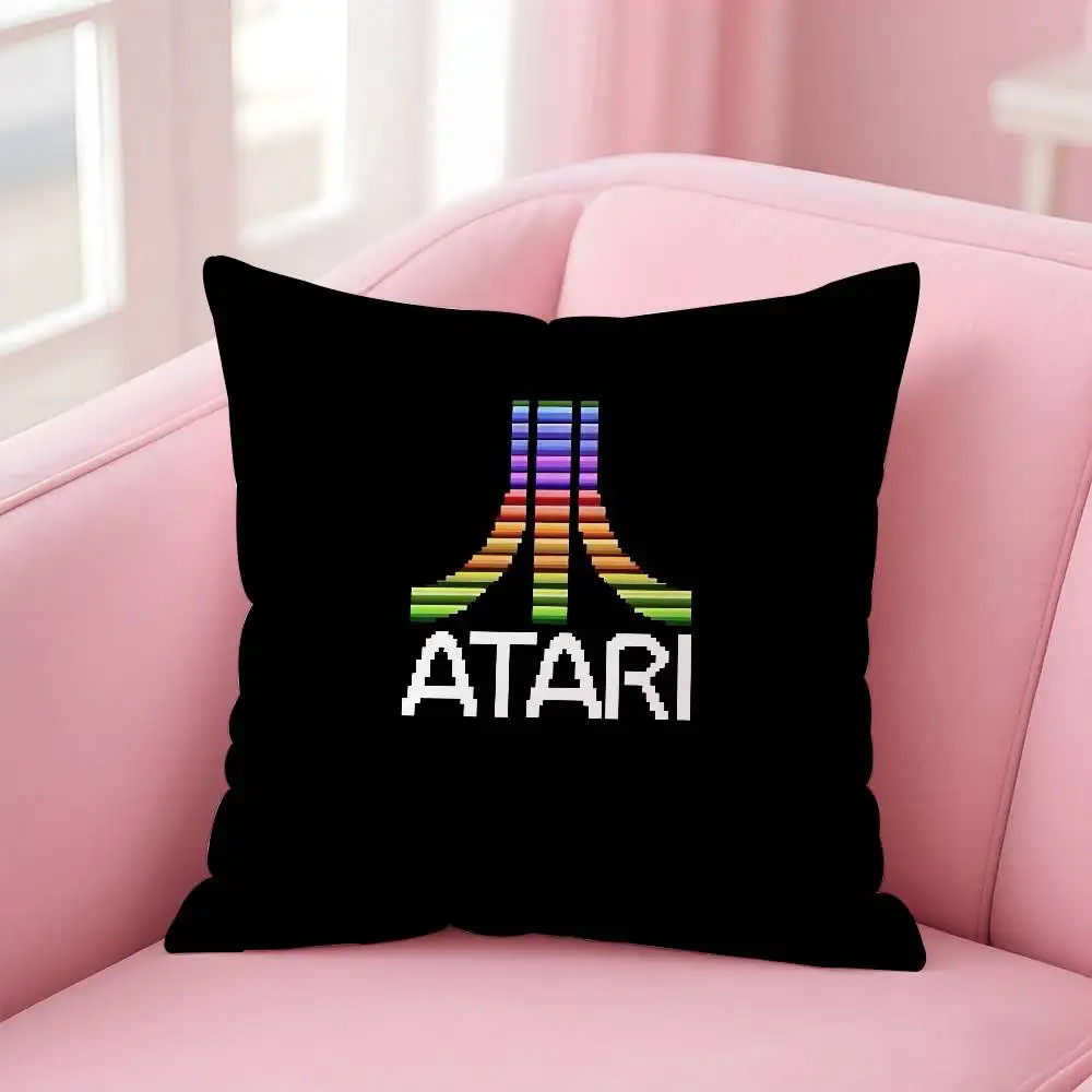 Heißer A-Ataris Spiel Logo Kissen Fall Anti-dustmite Kissenbezug Unsichtbare reißverschluss seidige kurze plüsch Sofa kissenbezug – Detail 10