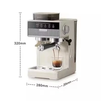 Italian High Quality Stainless Steel Espresso Machine Multifunctional Semi-Automatic Coffee Maker Electric Office Hotel Home GS 2