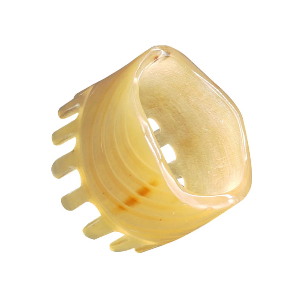 Natural Horn Hair Comb Portable Hair Smoothing Comb Guasha Scraping Scalp Tool for Caring Relaxation Comb Woman