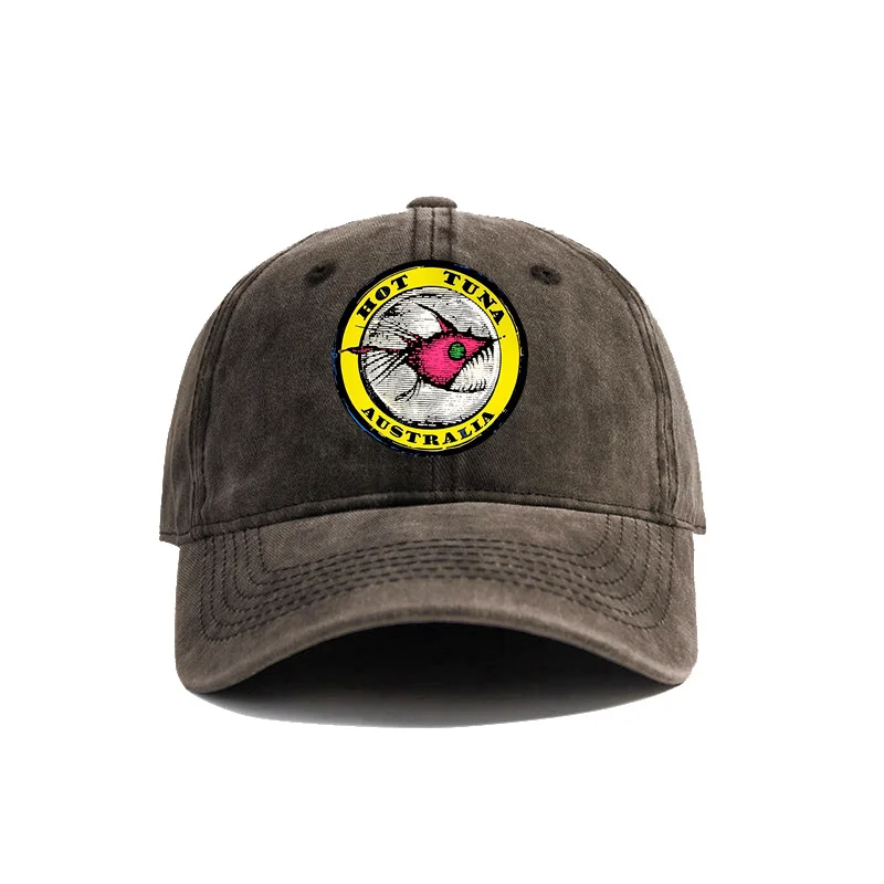 Hot Tuna Surf Baseball Cap Distressed Hats Cap Men Retro Outdoor Summer Adjustable Surfer Beach Hat