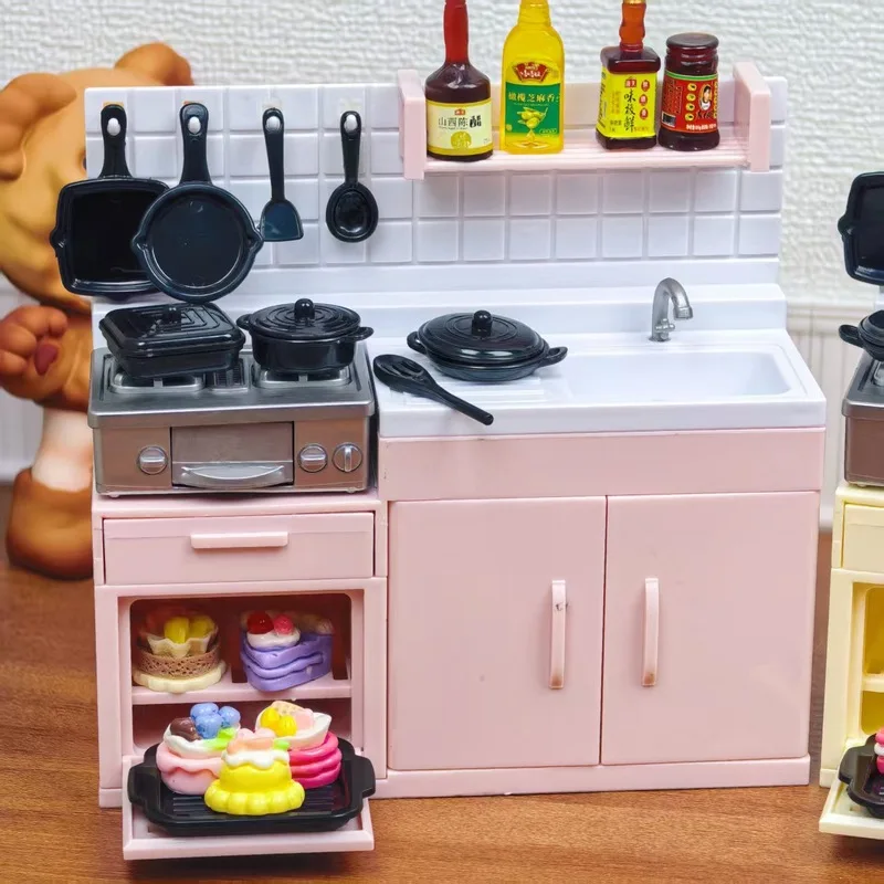 Mini Model Stove Kitchen Scene Simulation Children'S Doll Play Home Toy ...