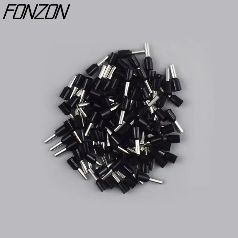 100PCS/pack insulated wire crimp terminals E0508 1008 1508 7508 2508 tubular pressure wire ferrule connectors pin-type connector - Image 7
