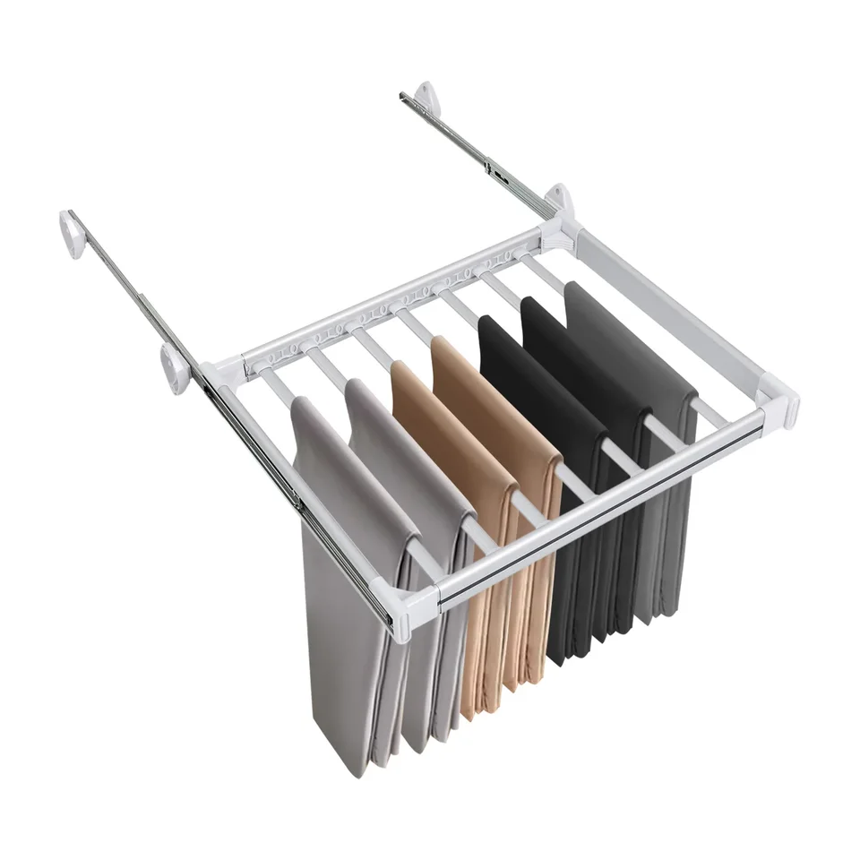Adjustable Pull Out Trouser Rack for Wardrobe