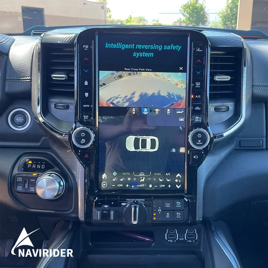 

13,6 дюймовый экран Tesla радио 2din для Dodge Ram Android 2019-2021 GPS Carplay Автомобильный мультимедийный видеоплеер стерео Navi головное устройство