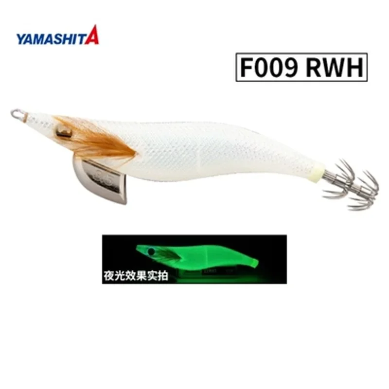 Wholesale YAMASHITA Super Glow Wang F Have Fun! Squid EGI JIGS Hook EPI-OH F 2.0 2.5 3.0 3.5 Wood Shrimp Bait lure