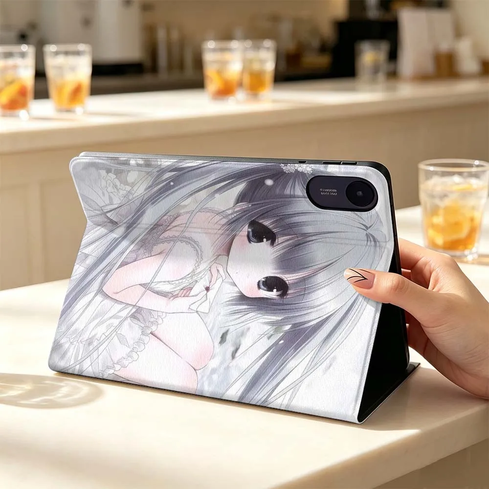 Cute Anime Girl Tablet Case - Fashionable Design