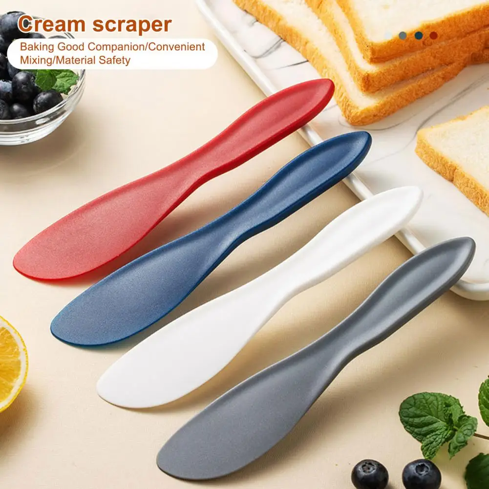 Safe Durable Kitchen Accessory Plastic Spatula Colorful Multifunctional Plastic Cake Spatula Set Easy-to-operate for Cream