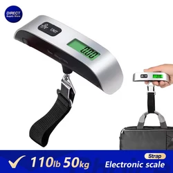 Compact Digital Display Luggage Scale (Silver)