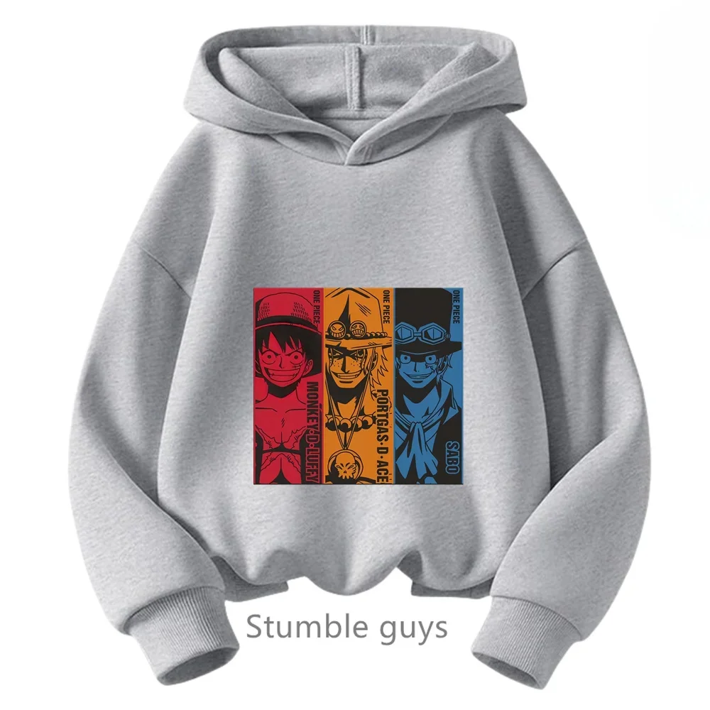 thumbnail image 1 of Ropa para niños, sudadera de una pieza para niños, ropa para niñas, primavera y otoño, sudadera con dibujos animados de Anime Luffy Zoro, traje para adolescentes, camisetas con capucha de Sonic, 1 of 5