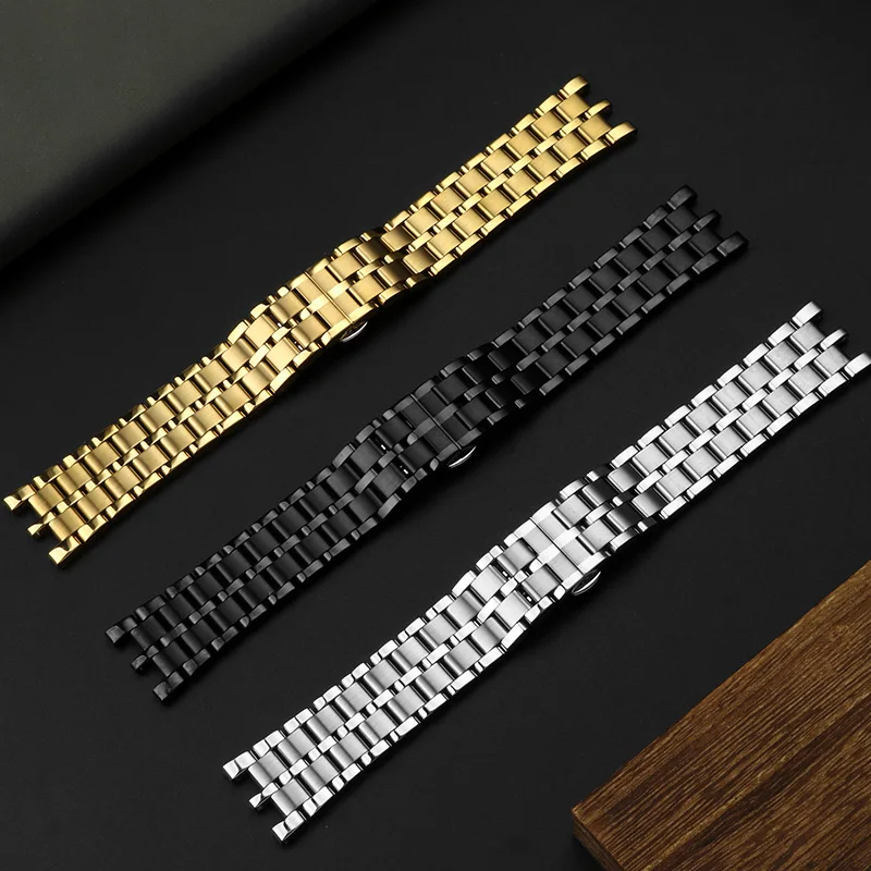 Bracciale In Acciaio Di Precisione Per Cinturino In Acciaio Versace V-Race Dual Series Cinturino Speciale Doppio Concavo Rialzato In Acciaio Inossidab