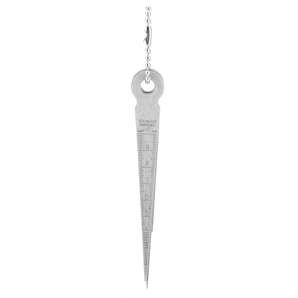 High Precision Taper Gauge Accurate Hole Inspection Welding Gauge Support Inch and Metric System Durable Depth Ruler