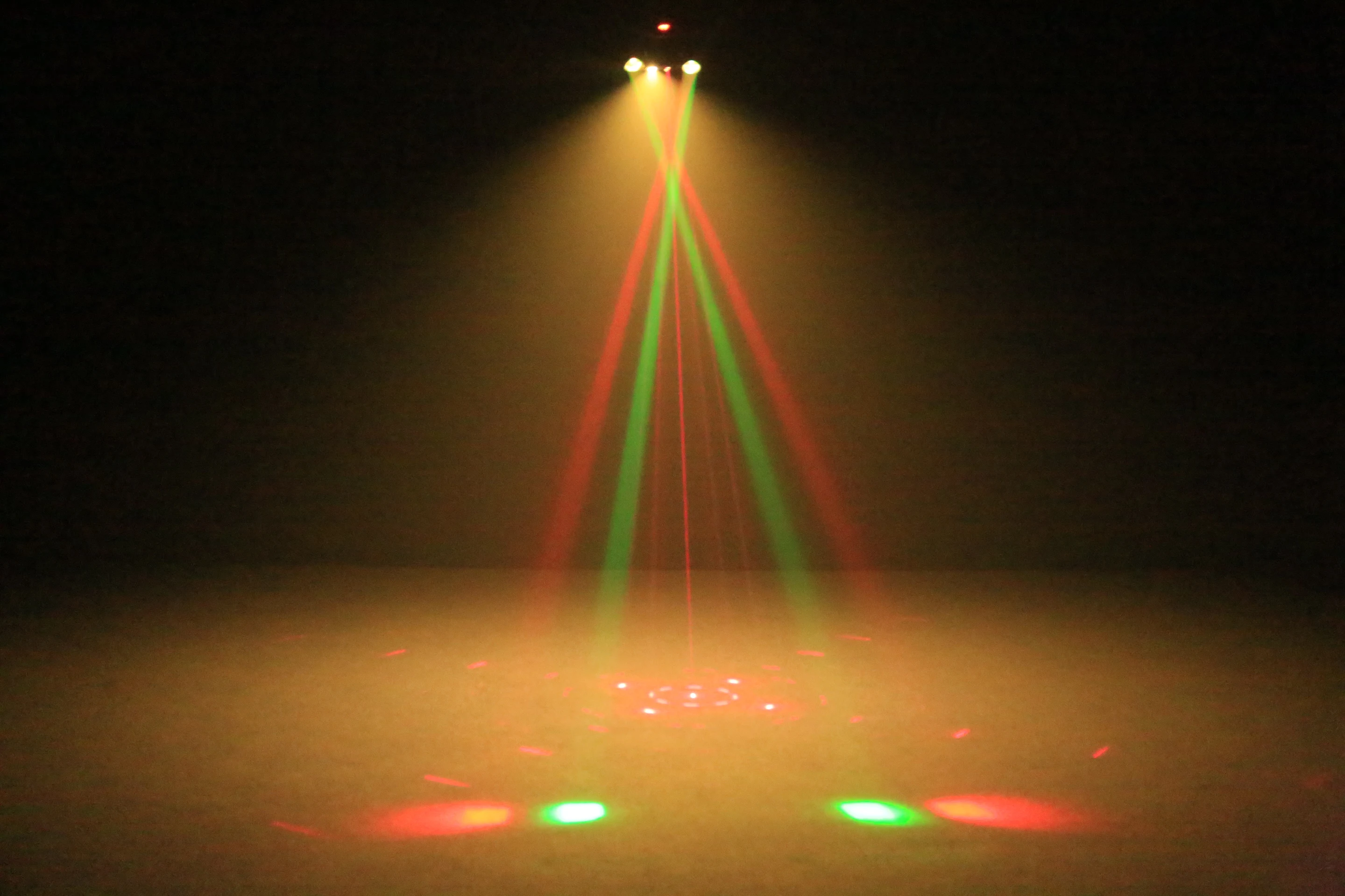 DMX 36W LED Moving Head Light Disco Gold Strobe Beam Green&Red Laser Party Light
