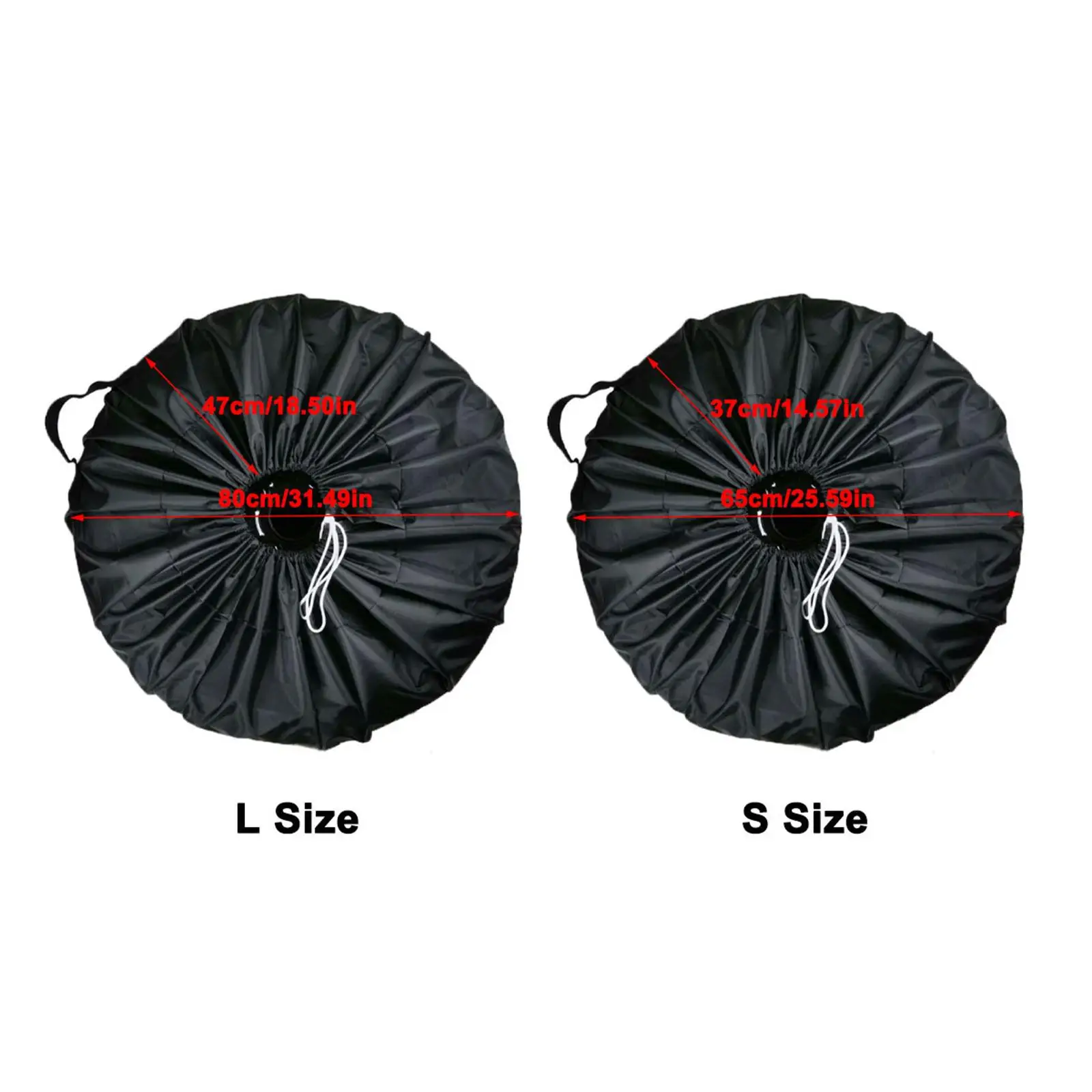 1 Pkg Tyre Cover Oxford Diameters Fabric Universal Fit Dust-Proof Universal