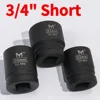 3/4" Inch CR-MO Drive Metric Impact Socket Set - Heavy Duty Hex Black Air Sockets - Sizes Ranging from 17mm to 46mm 1