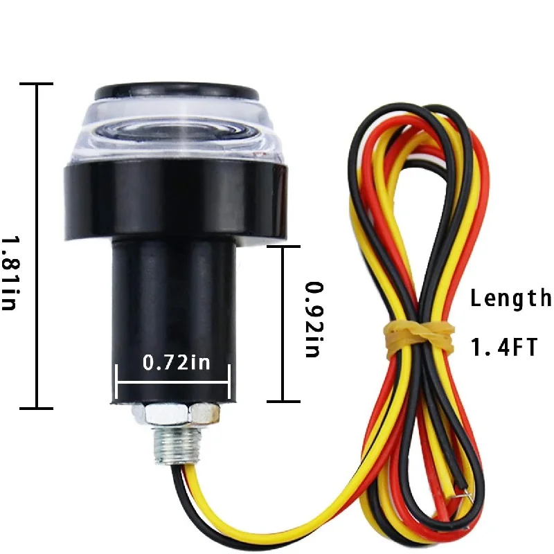 Stuuruiteinde richtingaanwijzers for motorfiets 22 mm