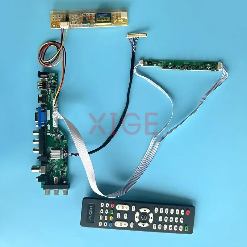 

LCD Controller Board Fit CLAA154WA04 CLAA154WA05 30Pin LVDS 1CCFL Monitor IR+AV+USB+HDMI+VGA 1280*800 Kit DIY DVB Digital Signal