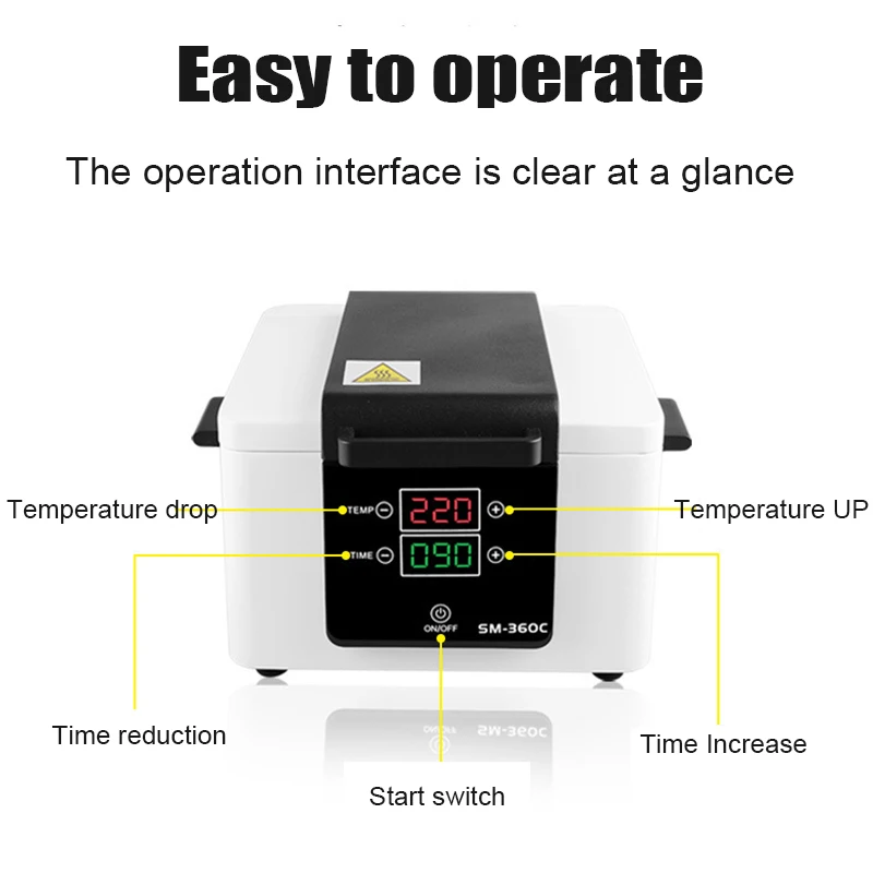 2.6L Small High Temperature Disinfection Cabinet Beauty Manicure Tool UV Hot Towel Dental Metal Sterilization Instrument