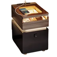 Commode de chambre de luxe avec tiroirs, armoire de rangement, table de chevet mobile, organisateur avec serrure à empreinte digitale, Criado Mudo, mobilier d'hôtel 6