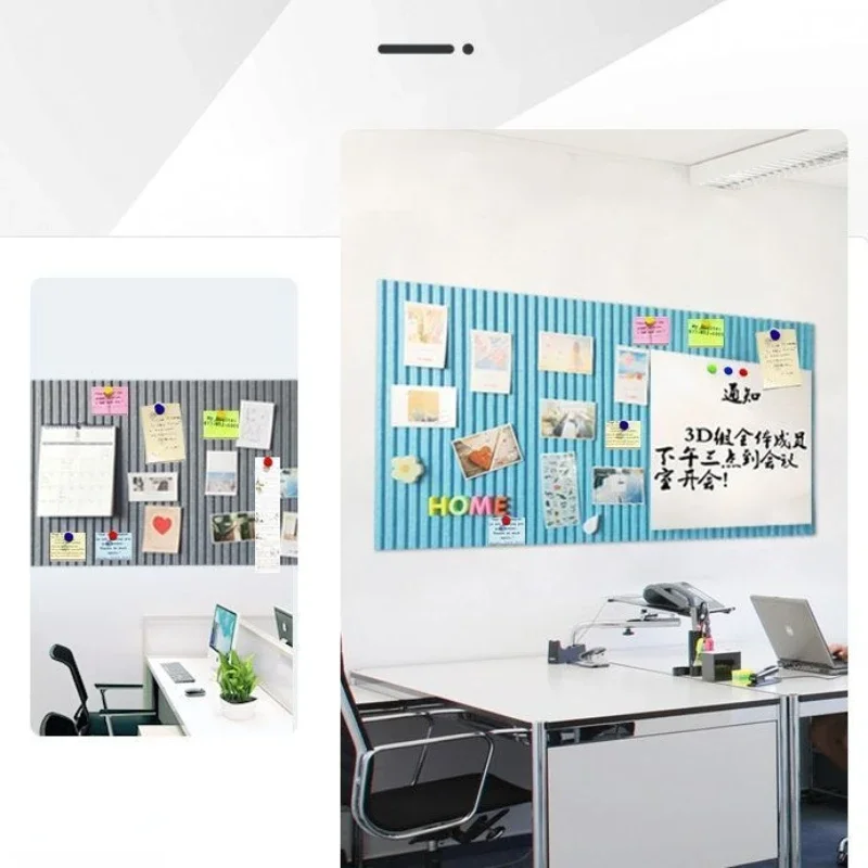 Decorative Felt Cork Board DIY Wall Stickers Office Kindergarten School Living Room Background Photos Message Display