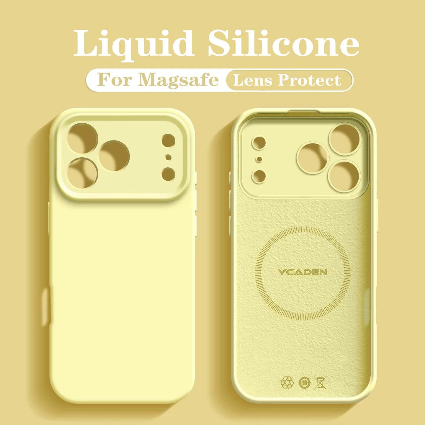 Premium Liquid Silicone MagSafe-Compatible Wireless Charging Phone Case - Smooth and Luxurious Finish