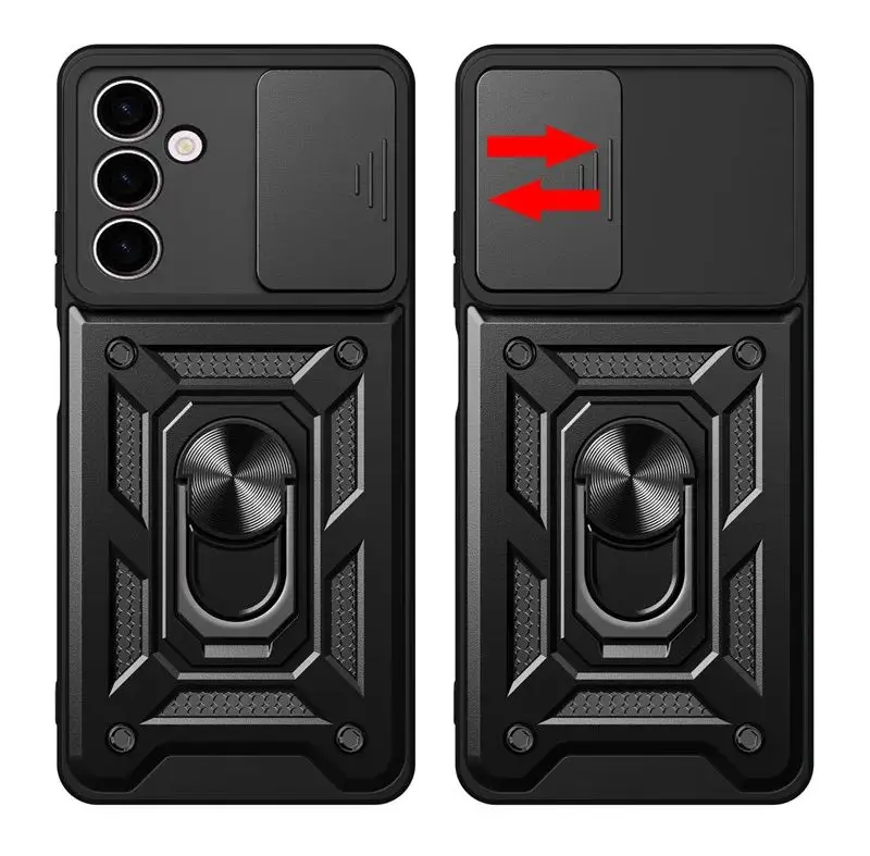 Per Samsung Galaxy A24 Custodia Antiurto Per Armatura Per Galaxy A24 A 24 Custodia Protettiva Per Obiettivo Con Supporto Ad Anello Magnetico