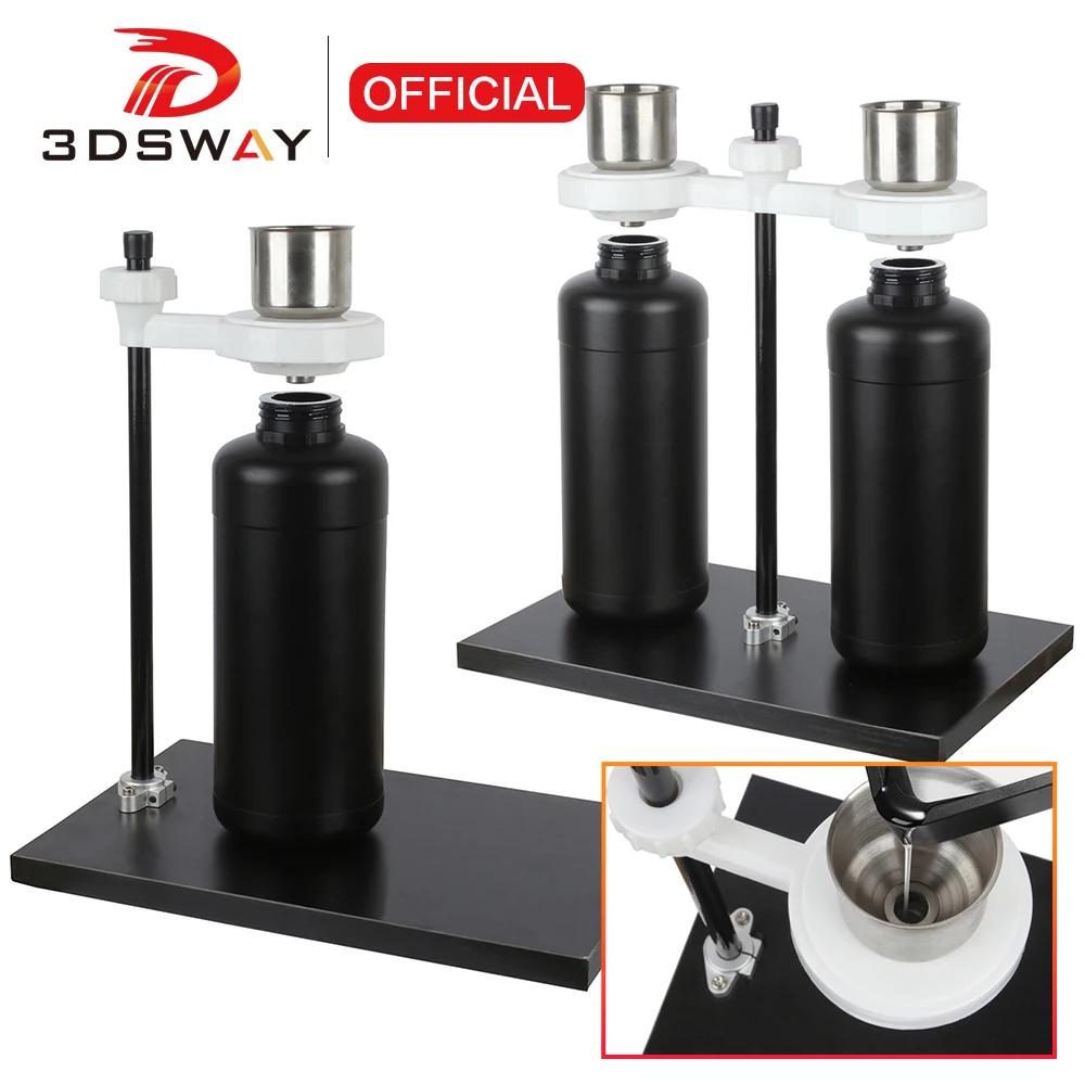 

3DSWAY Metal UV Resin Filter Funnel Cup Oil Liquid Recycling Strainer Bracket for LCD/DLP/SLA Photon Mono X 3D Printer Parts