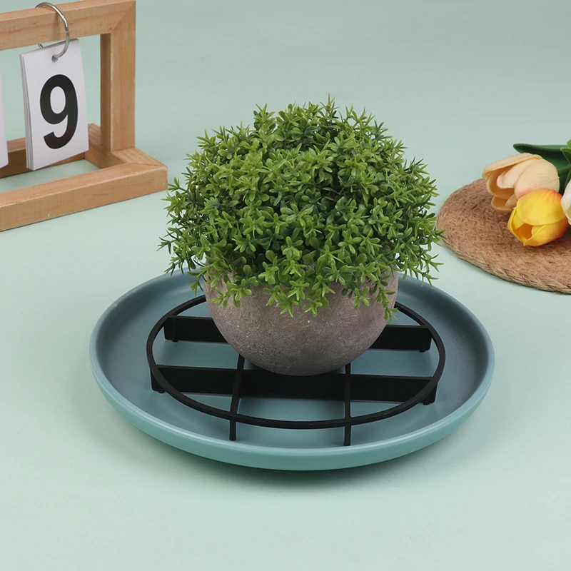 10Pcs Flower Pot Tray Anti Rot Root Plastic Saucer Bracket Drip flower pot tray