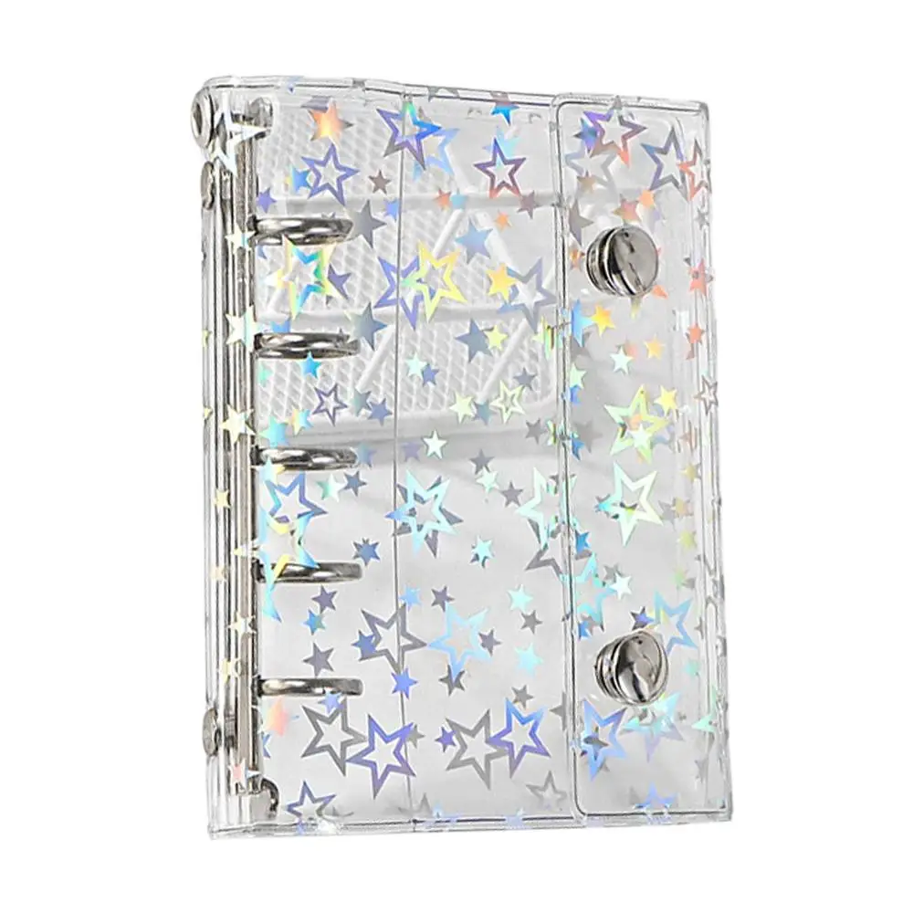 M5 A6 A7 Budget Binder Cover Clear Glitter PVC Bindmiddel Hervulbare Notebook voor Foto's Foto Albums Organizer Planner Map