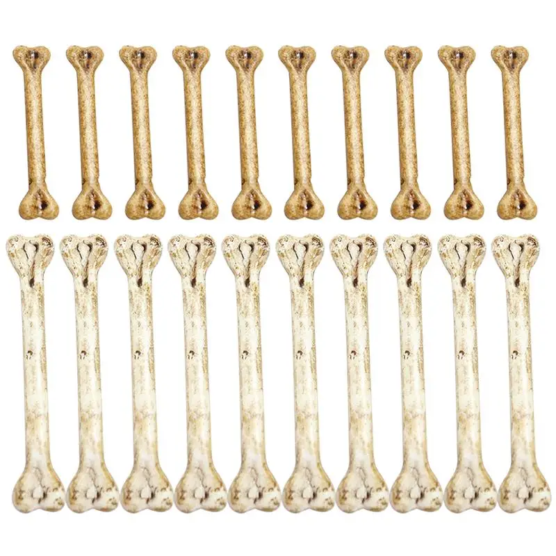 

20pcs Highly Halloween Toys Multi-functional Fake Bones DIY Hanging Bone Charm Halloween Prop