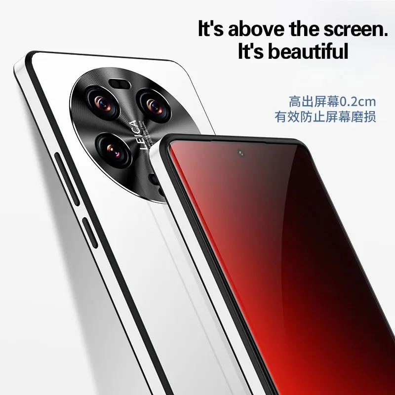 For Xiaomi 13ultra phone case new electroplated scrub xiaomi13 Series u glass case 13pro advanced simpleall-inclusive anti-fall