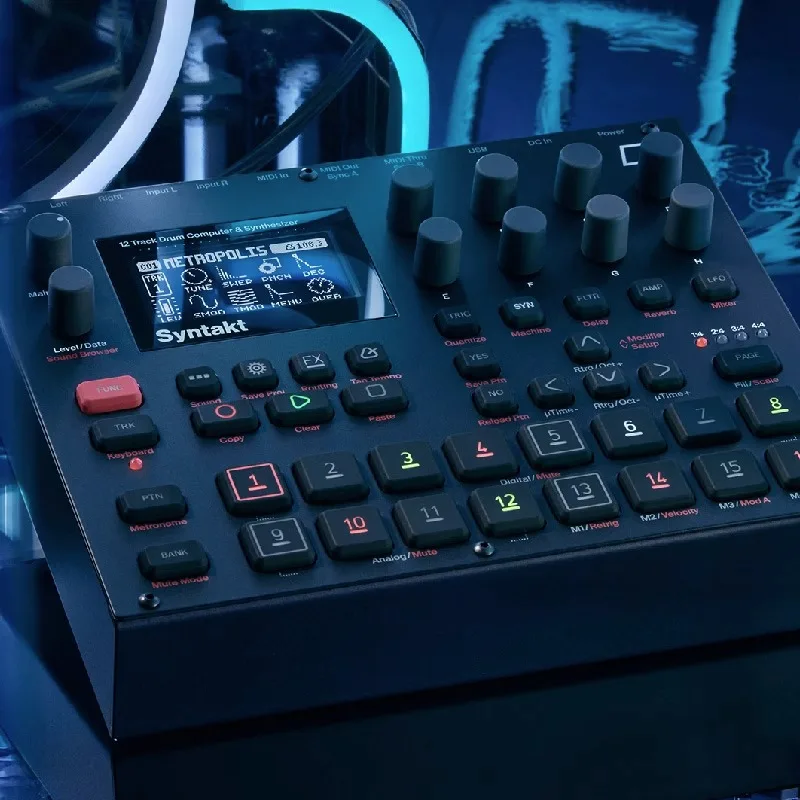 Elektron Syntakt Stk-1 Sintetizzatore Digitale 12 Rail Drum Machine