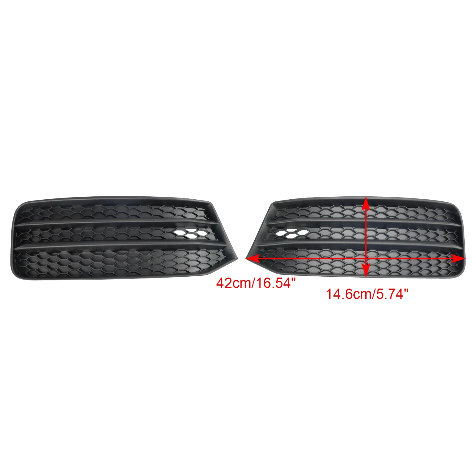 Artudatech 2 Stück Frontstoßstangen-Nebelscheinwerfer-Abdeckung, Grill, passend für Audi A1 8X 2015–2018 – Detail 4