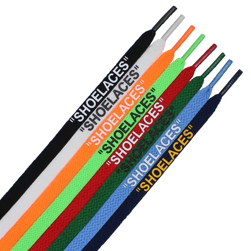 

New 47"/55"/63" Printed Shoelaces Flat Shoe Laces Black Green Orange Print Shoe Lace for White Sneaker Lace 1 Pair Drop Shipping