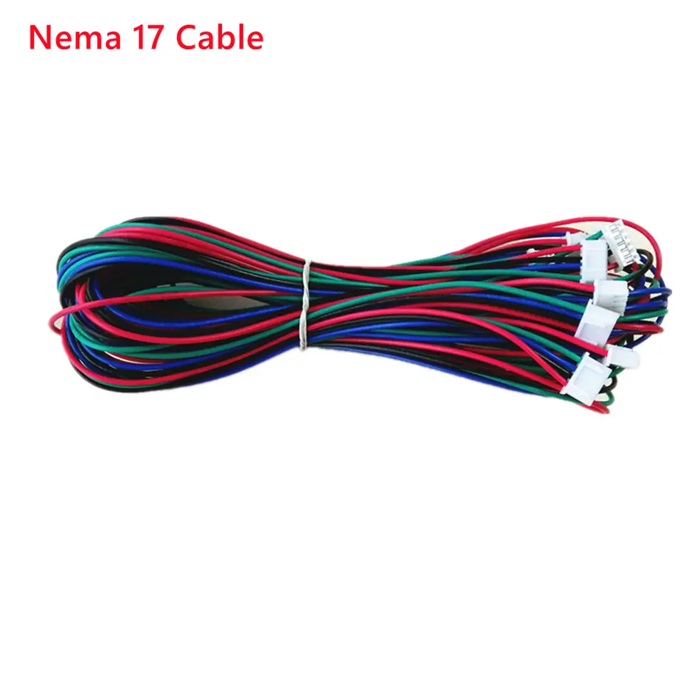 nema 17 stepper motor cable 4pin to 6pin wiring assembly extension cord 42 motor wire XH2.54 connector 100cm image 6