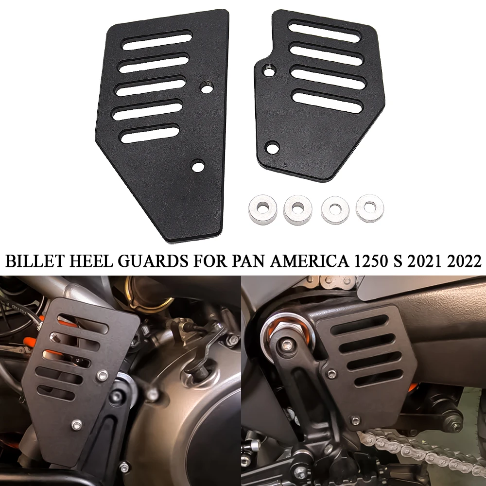 

Billet Heel Guards For PAN AMERICA 1250 S Special RA1250S 2021 2022 Motorcycle Accessories Aluminum Billet Heel Guard