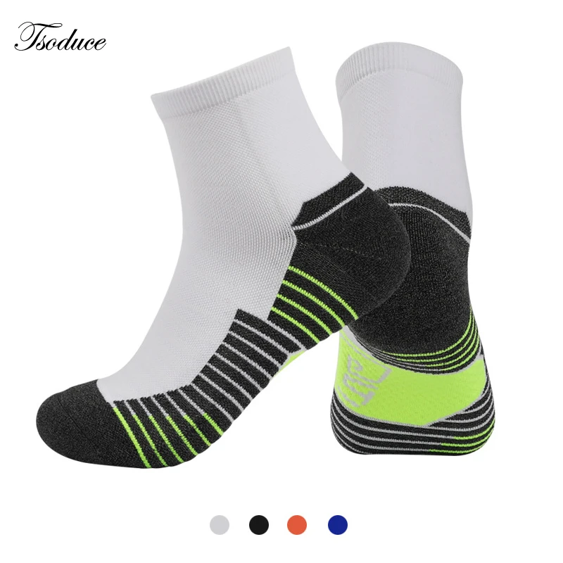 

Men Marathon Socks Middle and Short Tube Towel Bottom Sweat Absorbing Breathable Outdoor Sports Running Socks
