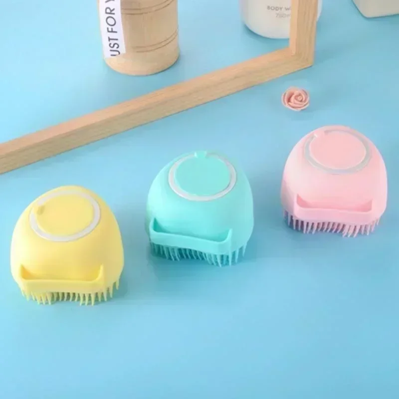 Pet Grooming Brushes Soft Silicone Cleaning Wash Bath Massage Brush For Dogs Cats Kittens Puppy Pet Grooming Supplies