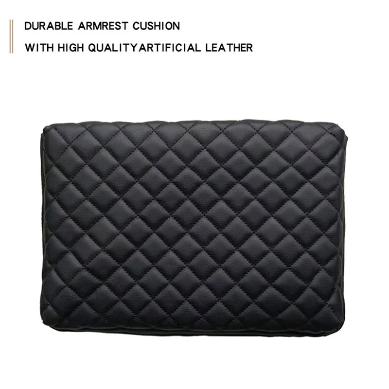Auto Center Console Armrest Cushion Leather Cover Armrest Cover Protector ?for Ford F150 2009-2014