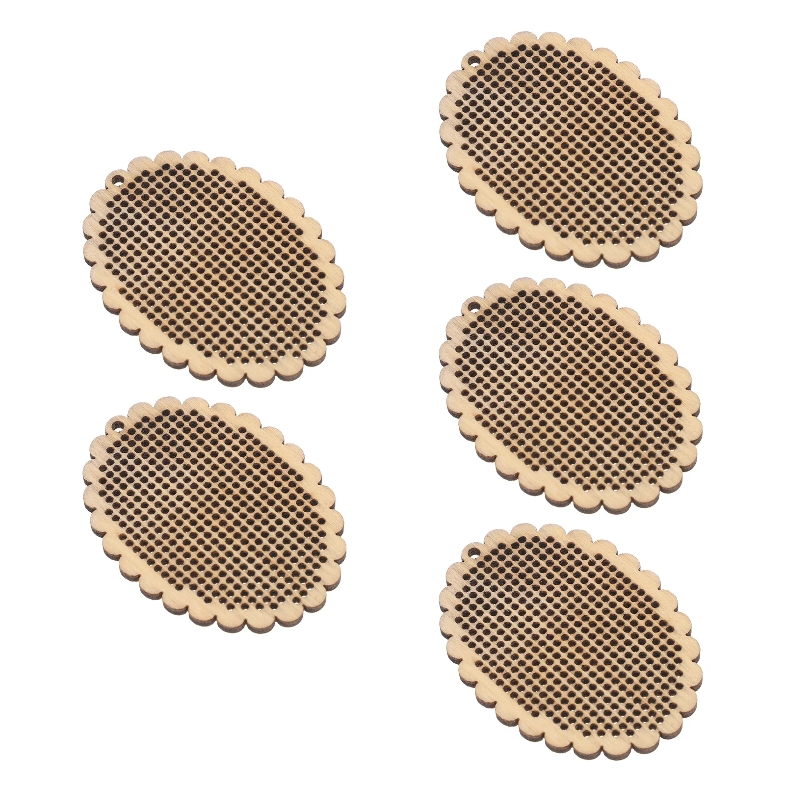 

Wooden Cross Stitch Chips DIY Crafts Storage Yarn Wood Thread Board Embroidery Floss Organizer Thread Holder Cross Stitch