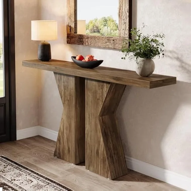 Farmhouse Entryway Table Rustic Brown Farmhouse Entryway Table Rustic Brown